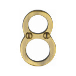M Marcus Heritage Brass Numeral 8 - Face Fix 51mm 